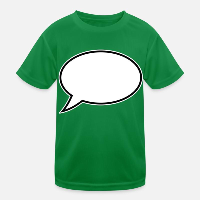 Conception de bulles de dialogue T-shirt sport Enfant