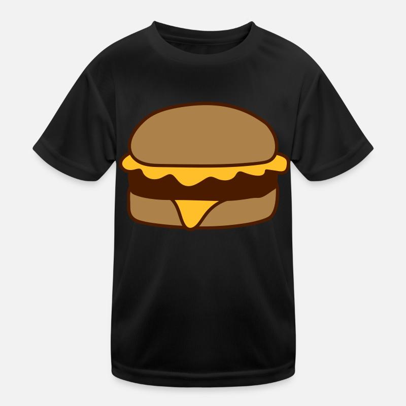 cheeseburger hamburger lecker fast food essen hung Kinder Funktions-T-Shirt