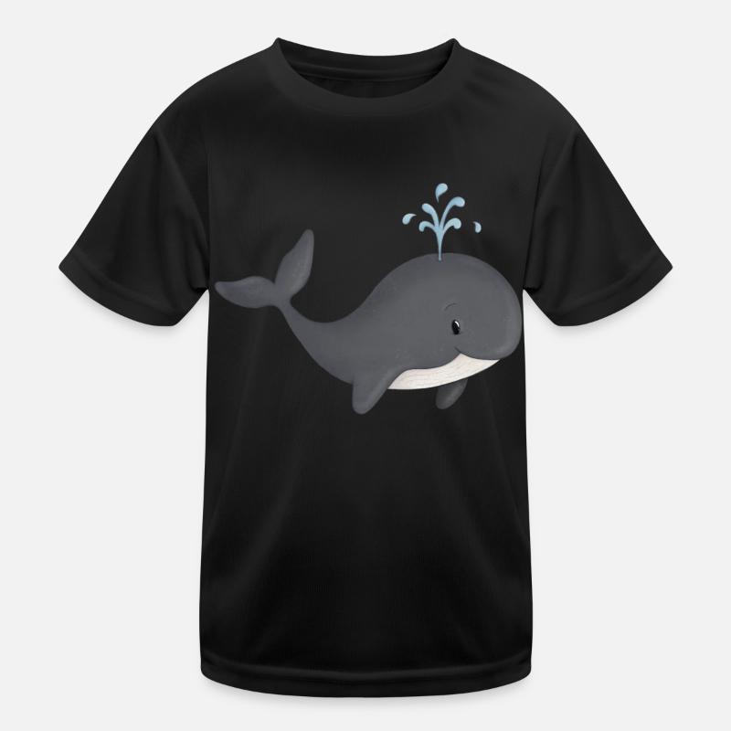 niedlicher Wal Kinder Funktions-T-Shirt