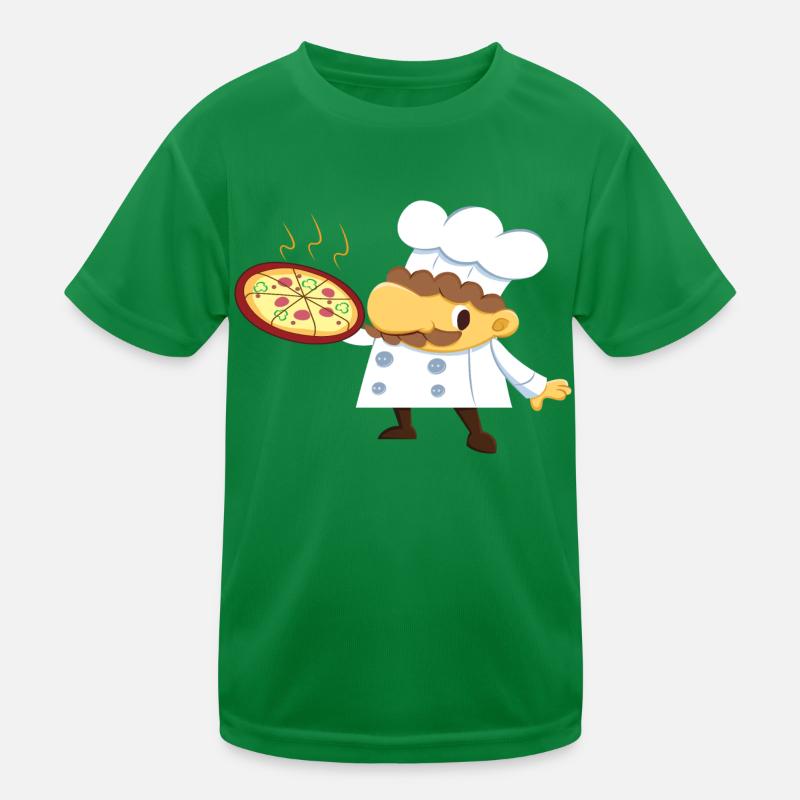 Chef Pizza savoureuse T-shirt sport Enfant