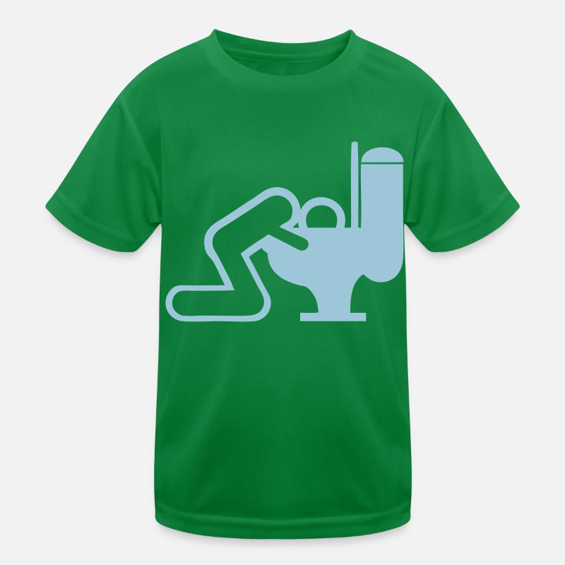 vomit man toilet chiotte wc Kids Functional T-Shirt