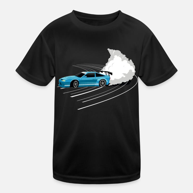 Auto Drift racing tuning Kids Functional T-Shirt
