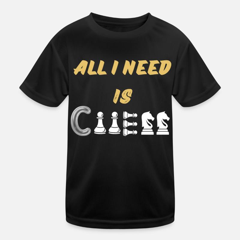 Schach Spruch Geschenk Schachmatt Queens Gambit Kinder Funktions-T-Shirt
