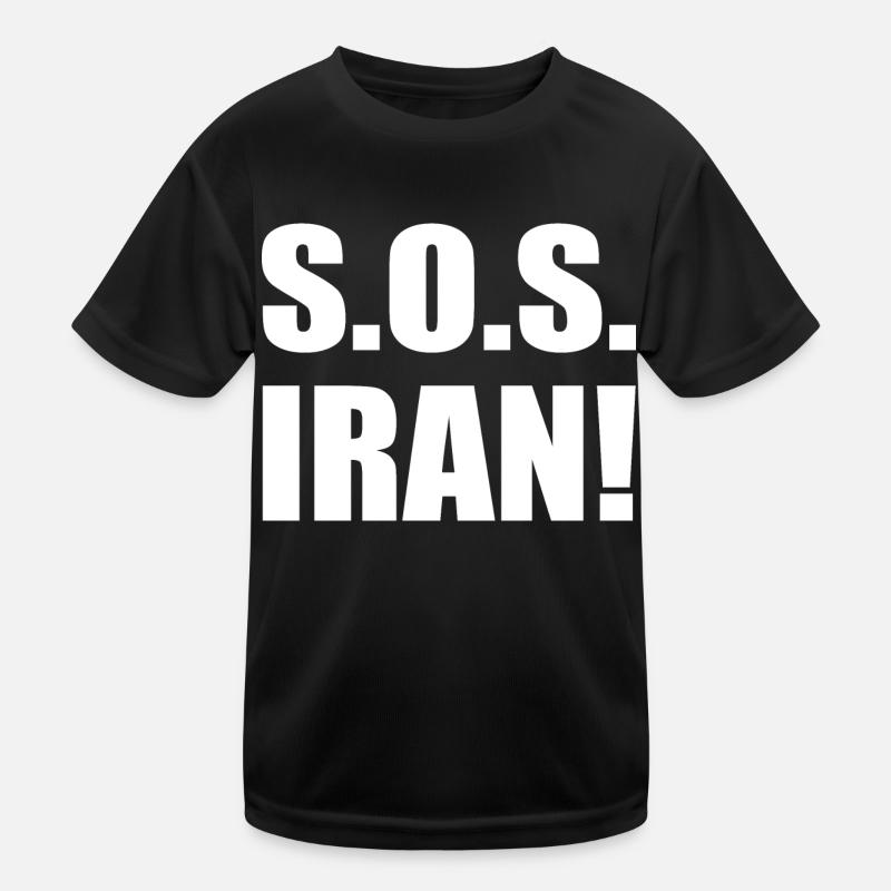 Sos iran Kinder Funktions-T-Shirt