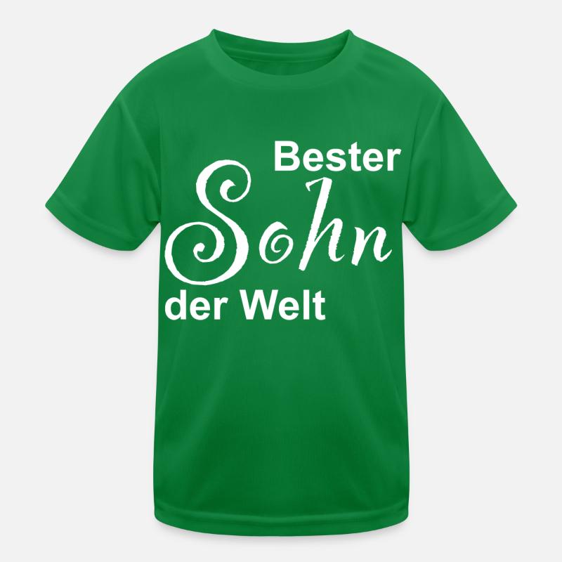 Bester Sohn der Welt Design Kinder Funktions-T-Shirt