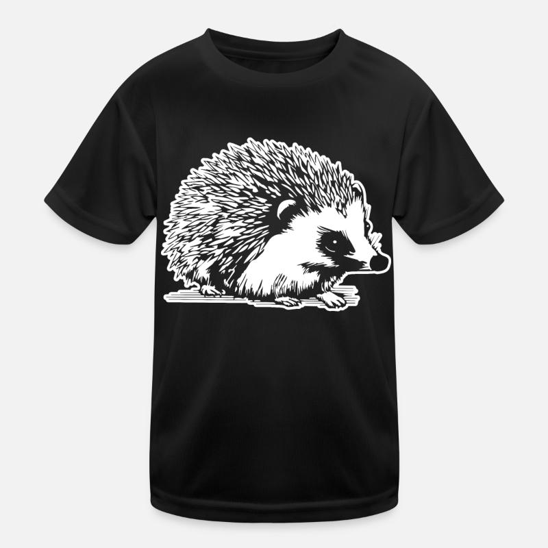 Igel Wald Stachelig Tier Kinder Funktions-T-Shirt