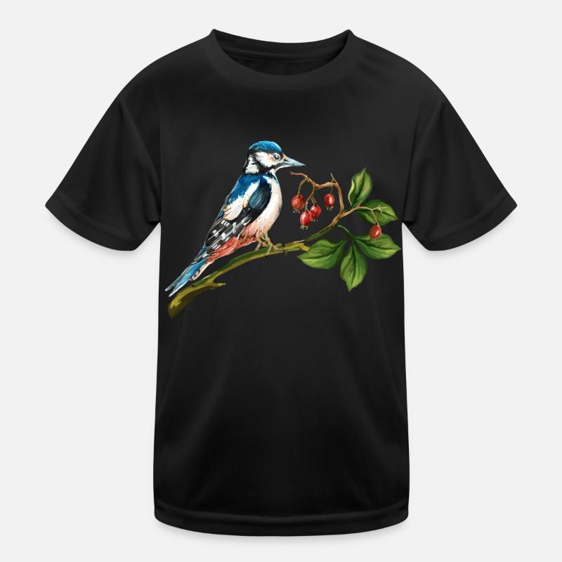 Oiseau coloré T-shirt sport Enfant
