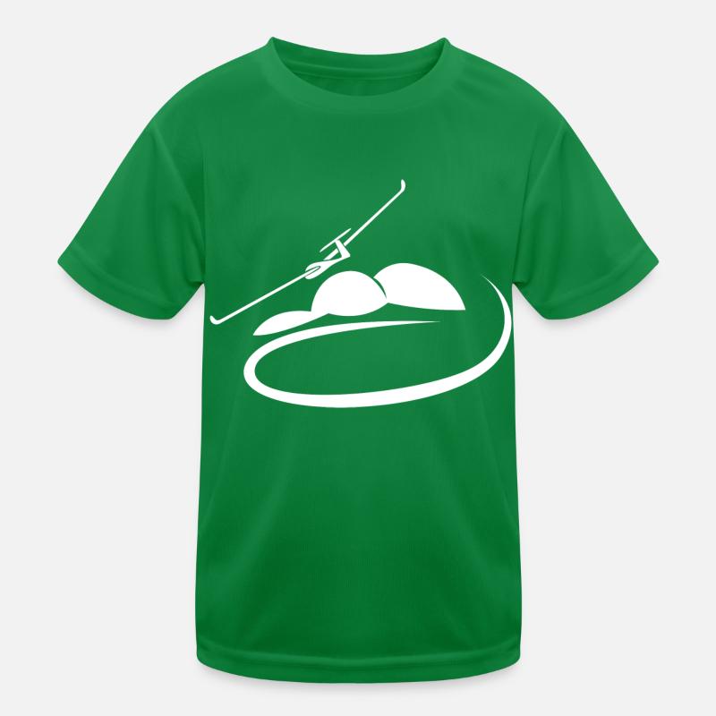 Light Aircraft Gliding Plane Ultra Light Pilot Kids Functional T-Shirt