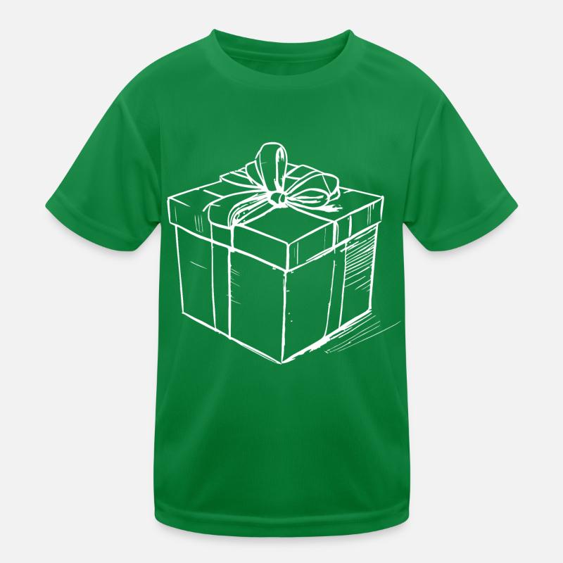 Geschenk Box Skizze Kinder Funktions-T-Shirt