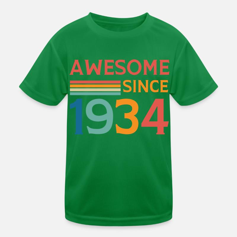 Awesome since 1934 Kids Functional T-Shirt