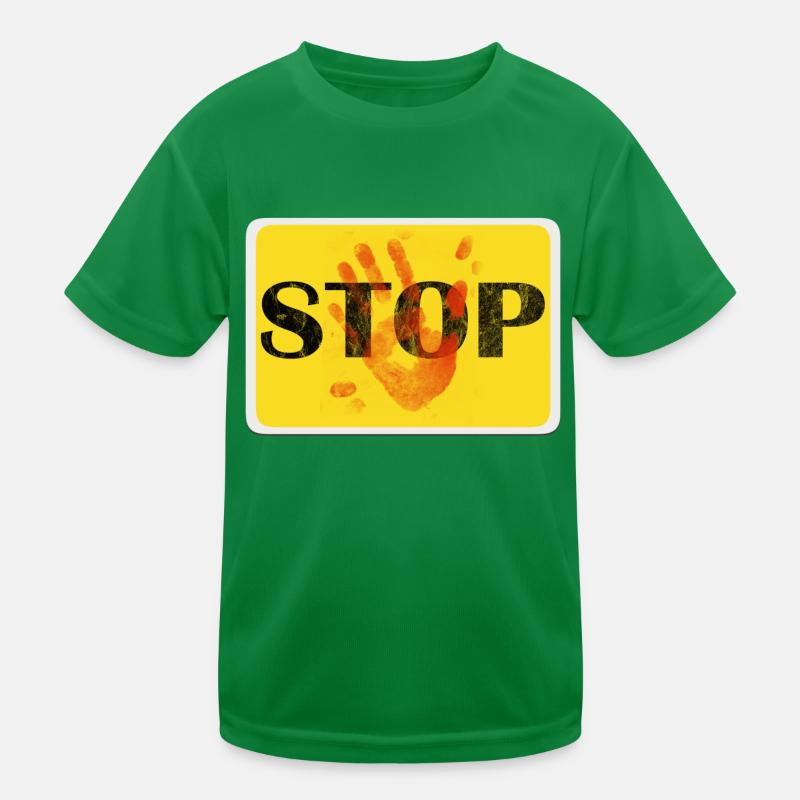 Conception de panneaux - STOP. T-shirt sport Enfant