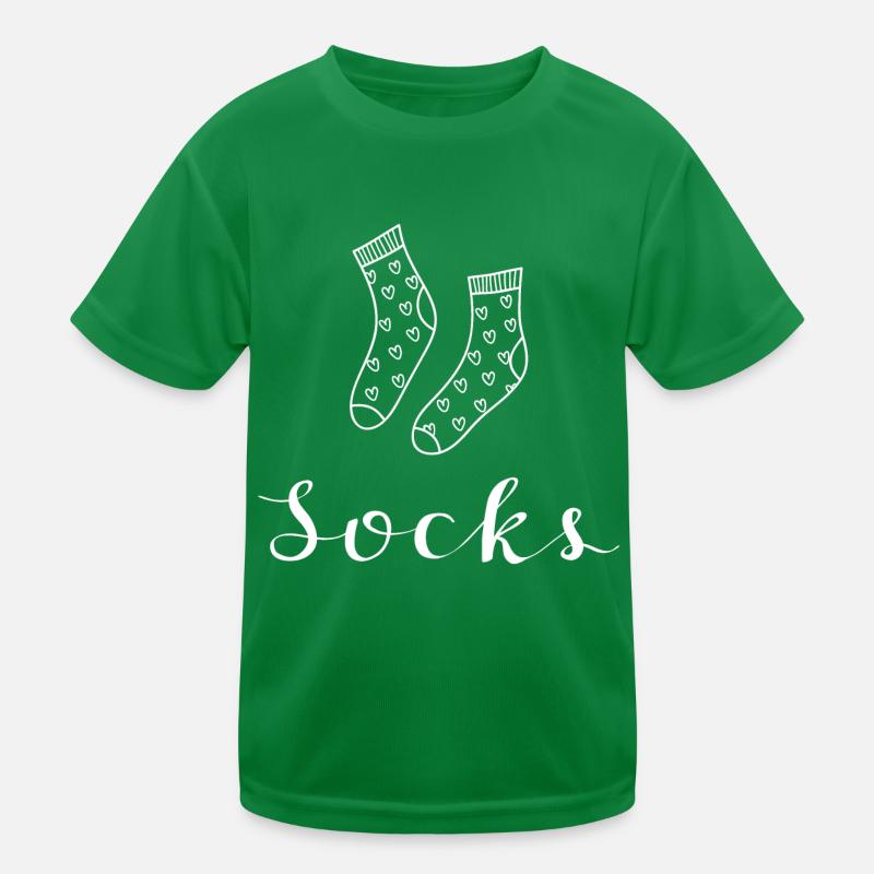 Socken Herz Kinder Funktions-T-Shirt