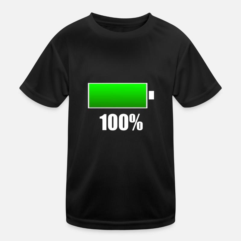 Battery charged Kids Functional T-Shirt