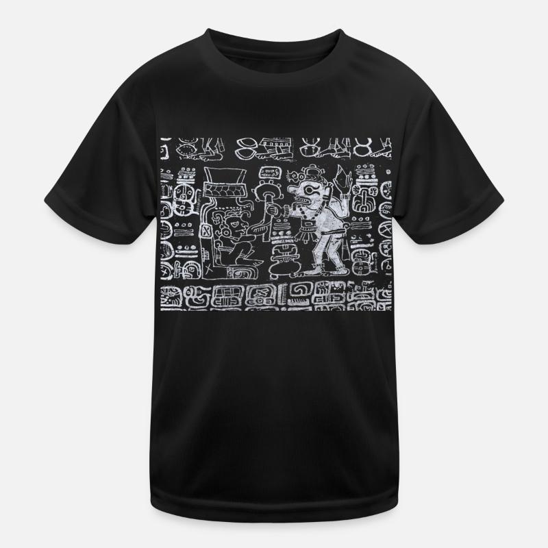 Aztec Graphics Design Kids Functional T-Shirt