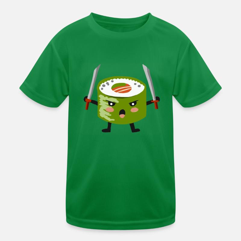 Sushi samurai ninja Kids Functional T-Shirt
