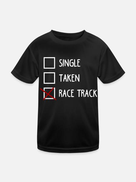 Piste de course - T-shirt sport Enfant - noir - Devant