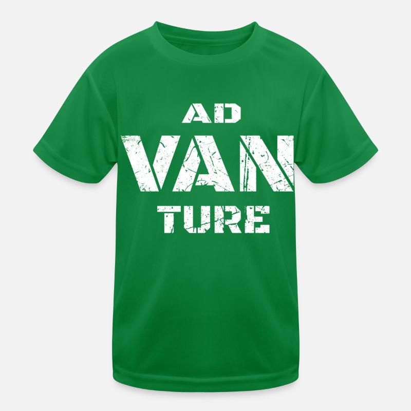 Advanture - AD VAN TURE - Adventure - Camper Kids Functional T-Shirt