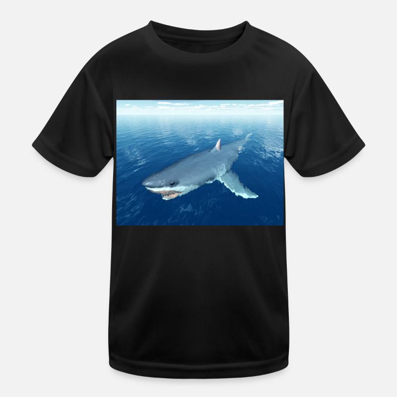 Great White Shark Kids Functional T-Shirt