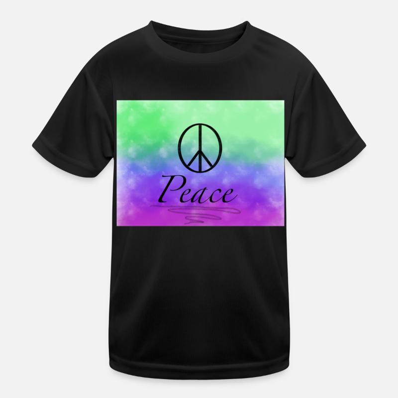 Peace Kinder Funktions-T-Shirt
