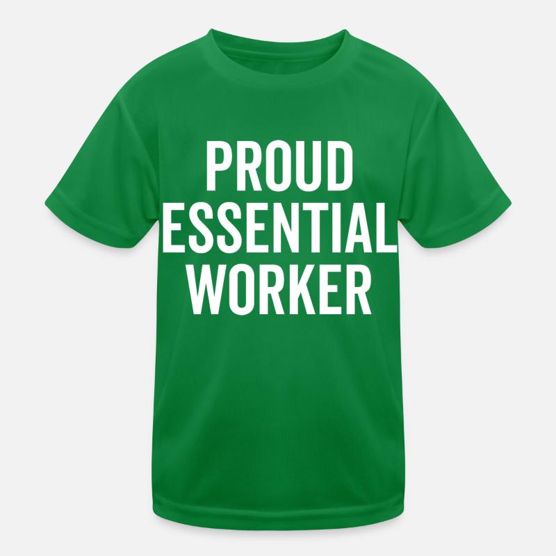 Stolzer Essential Worker Kinder Funktions-T-Shirt