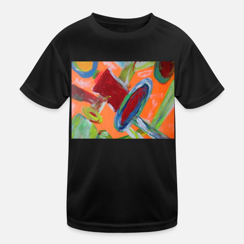 Abstract pipe system Kids Functional T-Shirt