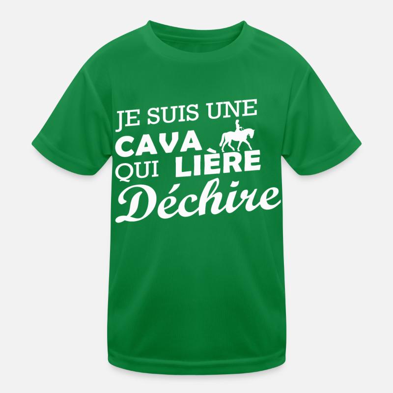 je suis une Cavalière qui déchire T-shirt sport Enfant