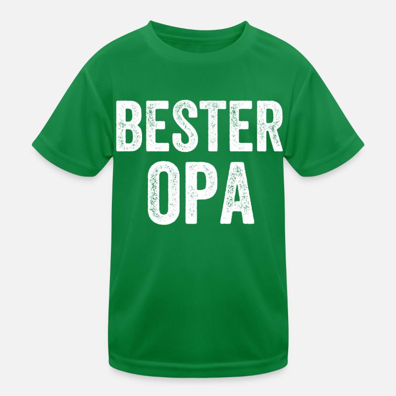 Bester Opa Kinder Funktions-T-Shirt