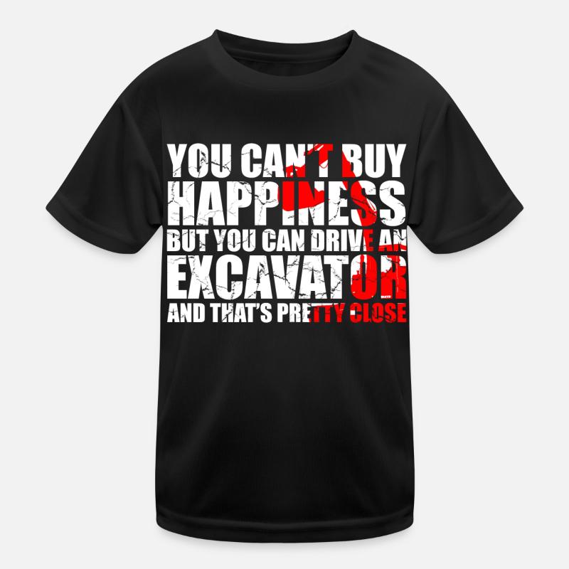 Excavator Sand Excavator for Bach Operator Kids Functional T-Shirt