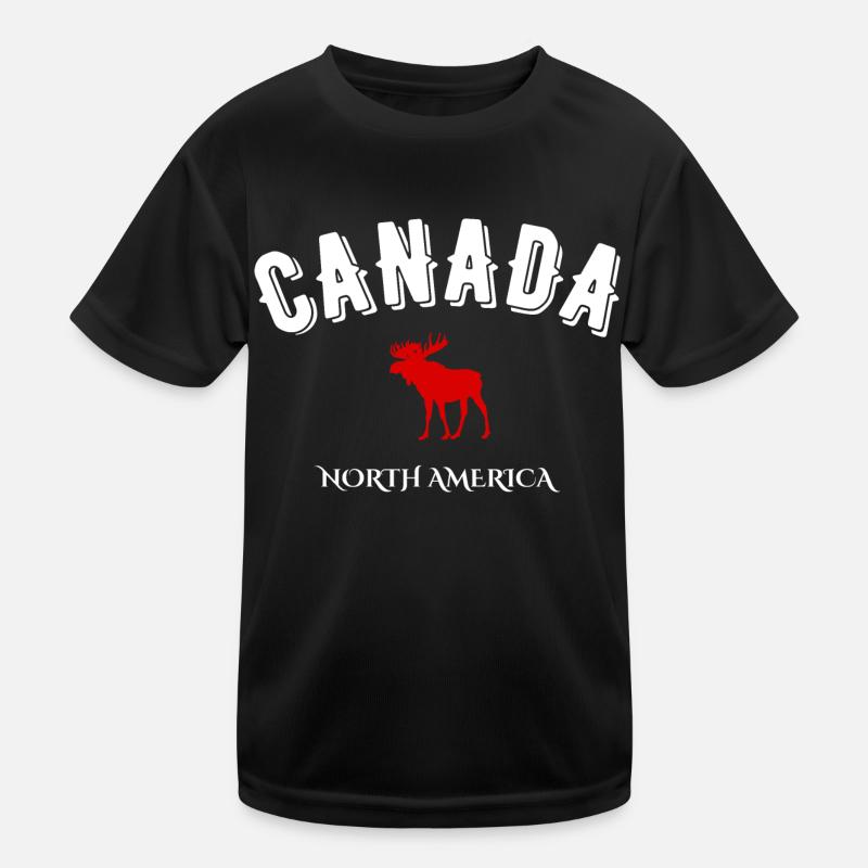 Kanada Nordamerika Kinder Funktions-T-Shirt