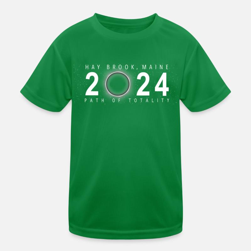 Eclipse totale de Soleil Hay Brook Maine 8 avril 2024 T-shirt sport Enfant