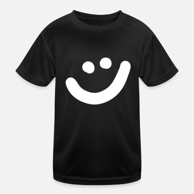 Smile Sketch Happy Fun Joy Smile Symbol Kids Functional T-Shirt