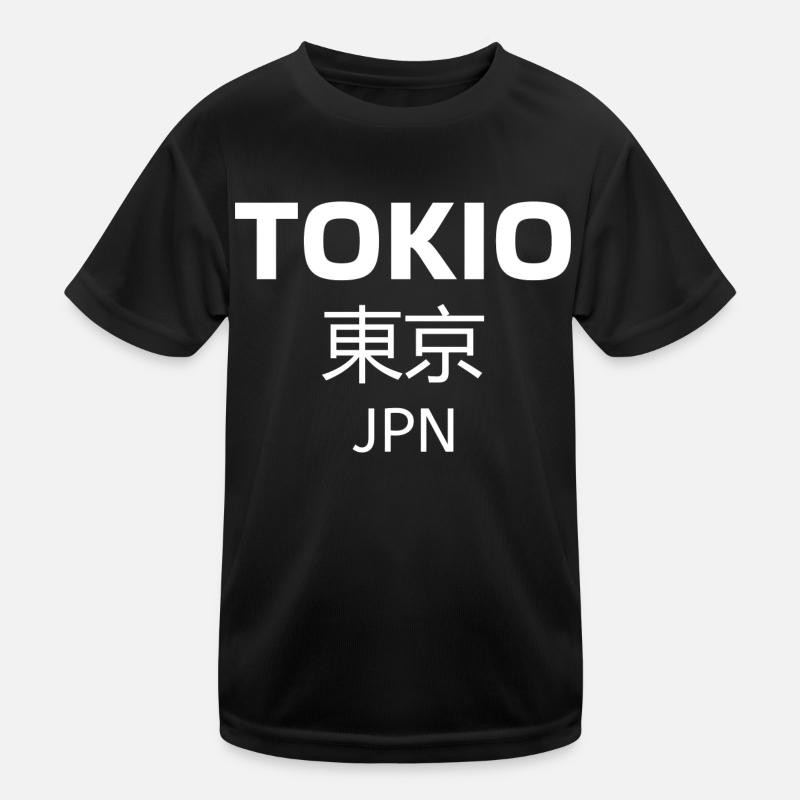 Tokio JPN weiss Kinder Funktions-T-Shirt