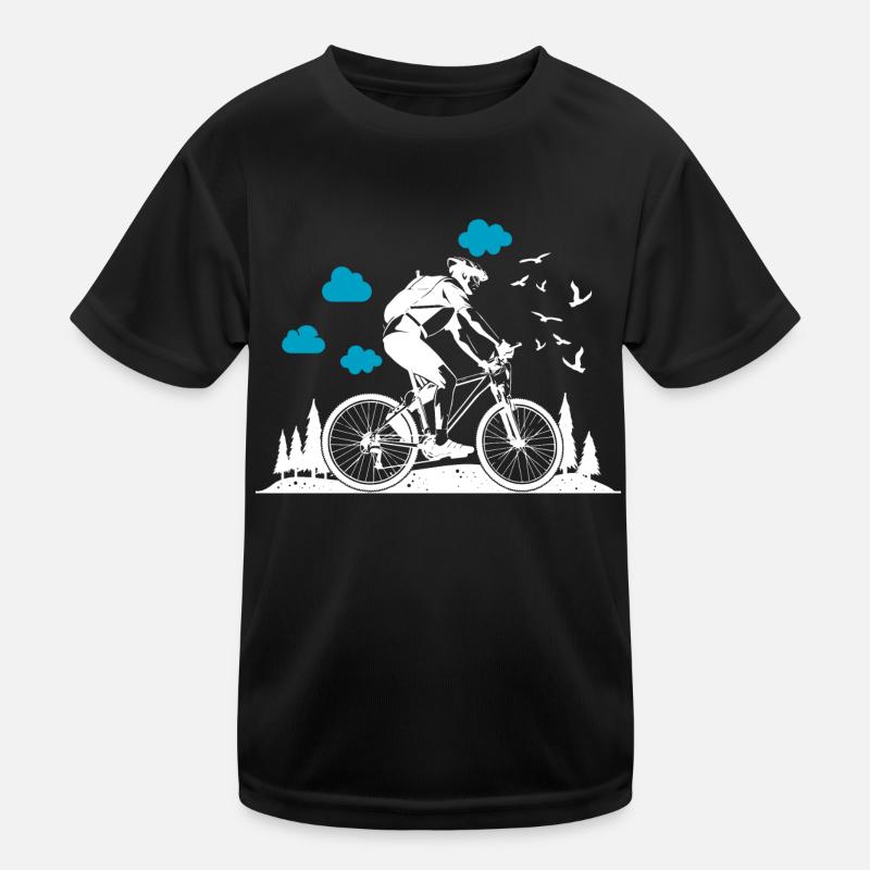 MTB Mountainbike Biker Kinder Funktions-T-Shirt