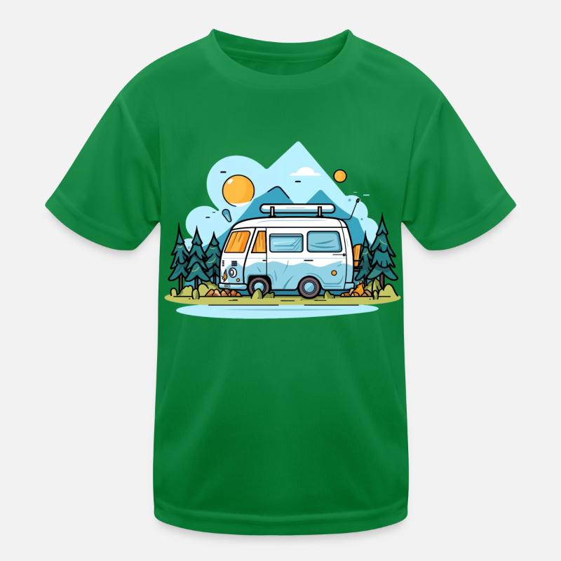 Vanlife Kinder Funktions-T-Shirt