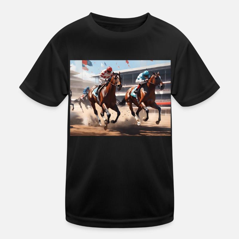 Course de chevaux #1 T-shirt sport Enfant