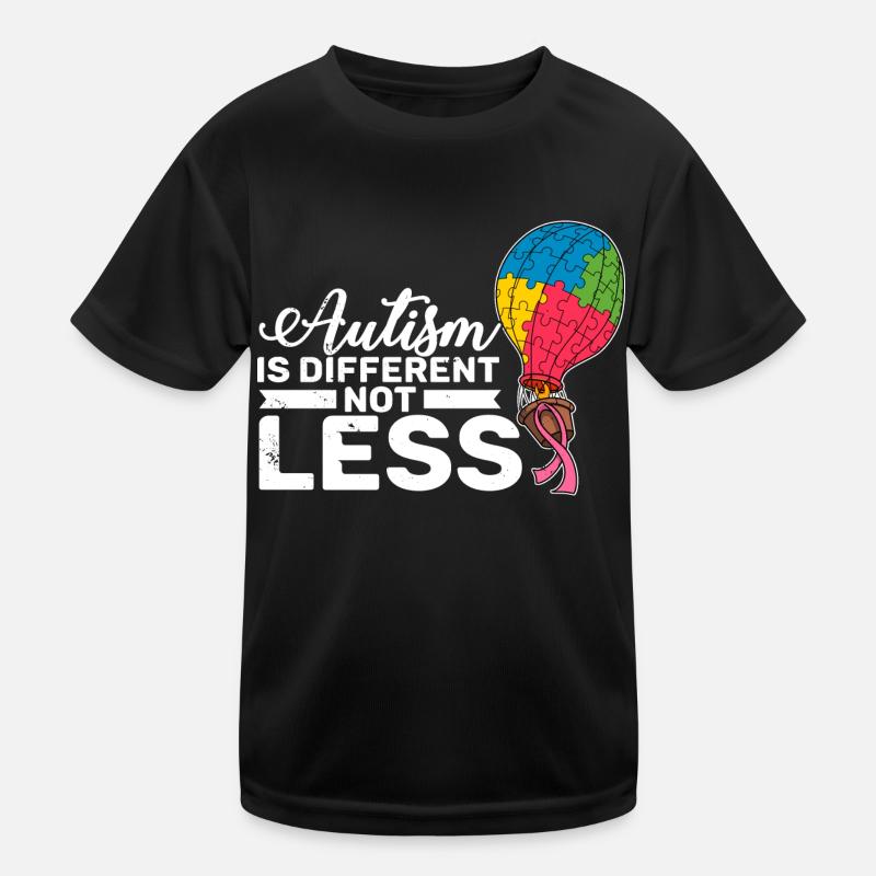 L’autisme est différent, pas moins Pièce de puzzle autiste T-shirt sport Enfant