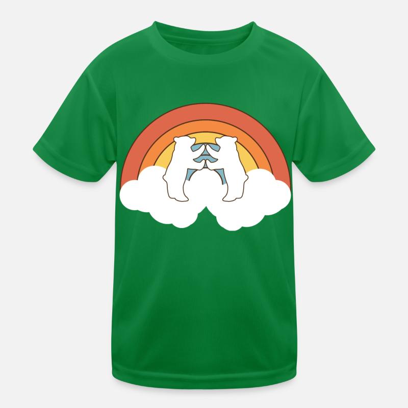 Zwei Eisbären Kinder Funktions-T-Shirt