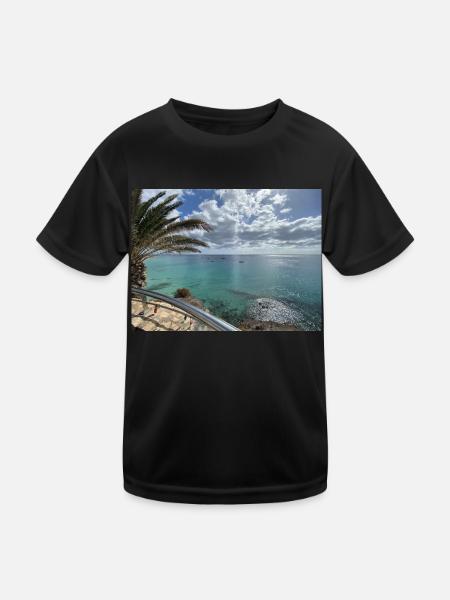 DjNunoKa Design - Aussicht auf Erfolg - Kinder Funktions-T-Shirt - Schwarz - Vorne