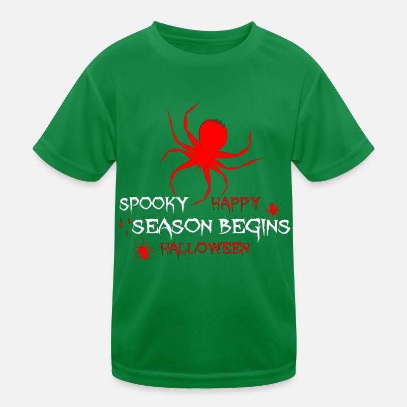 Halloween araignée temps effrayant T-shirt sport Enfant