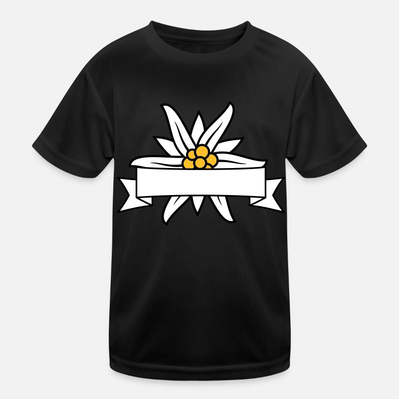 Bannière texte Edelweiss T-shirt sport Enfant