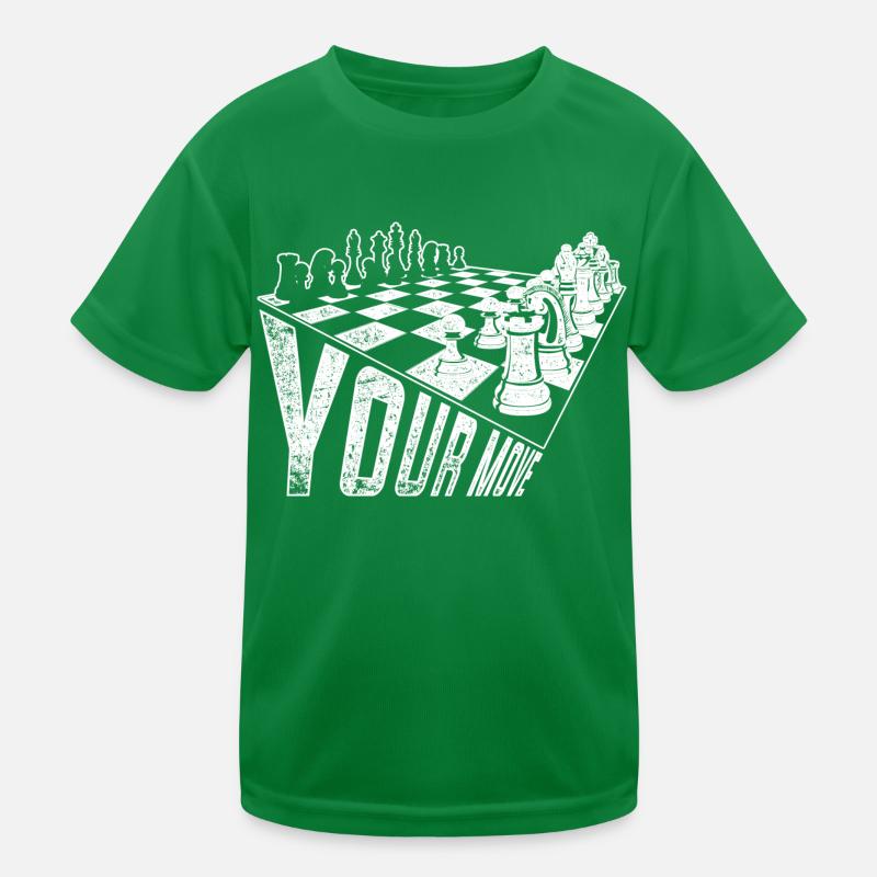 Strategy move chess Kids Functional T-Shirt