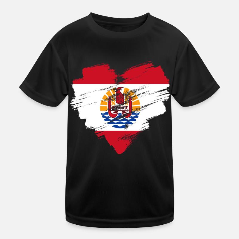 French Polynesia Kids Functional T-Shirt