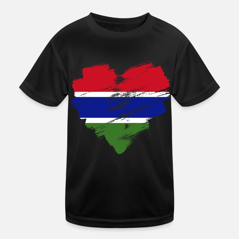 Gambia Kinder Funktions-T-Shirt