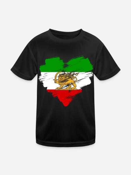 Persien - Kinder Funktions-T-Shirt - Schwarz - Vorne