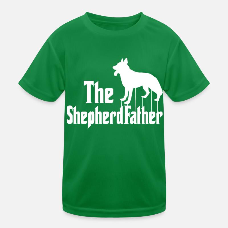 Deutscher Schäferhund Gassi Schäferhund Herren Kinder Funktions-T-Shirt