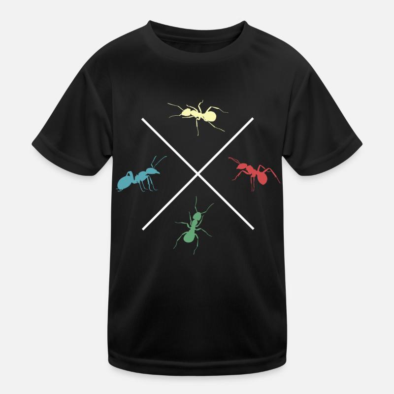 fourmis fourmis amies colonie de fourmis colorées T-shirt sport Enfant
