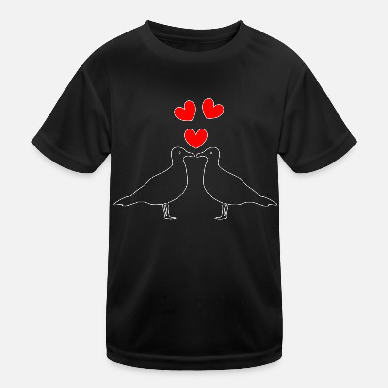 Möwen in Liebe Kinder Funktions-T-Shirt