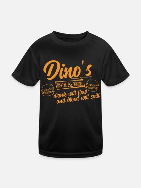 dinos t shirt - T-shirt sport Enfant - noir - Devant