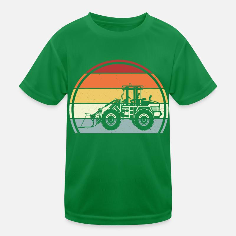 Bagger Kinder Funktions-T-Shirt