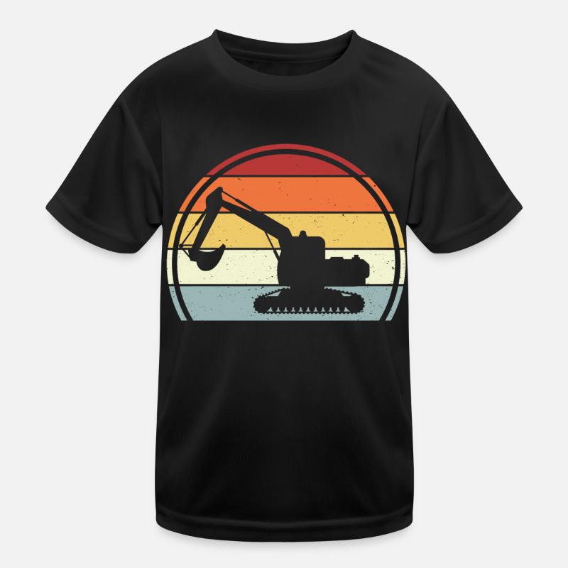 Bagger Kinder Funktions-T-Shirt